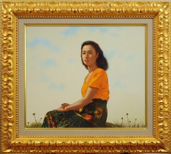 辻真砂、【湖畔暮色】、希少な画集画、新品高級額・額装付 2026年最新