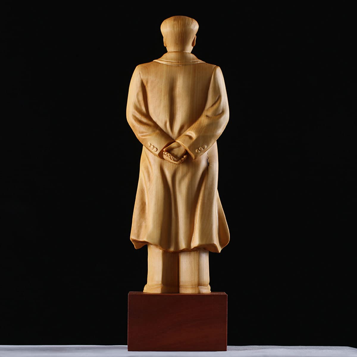 Amazon.co.jp: 木彫り 置物 毛沢東 偉人 立像 オブジェ 彫像 室内飾り