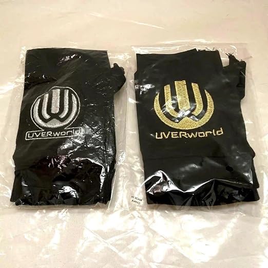 Amazon.co.jp: UVERworld グローブ ゴールド シルバー セット 刺繍