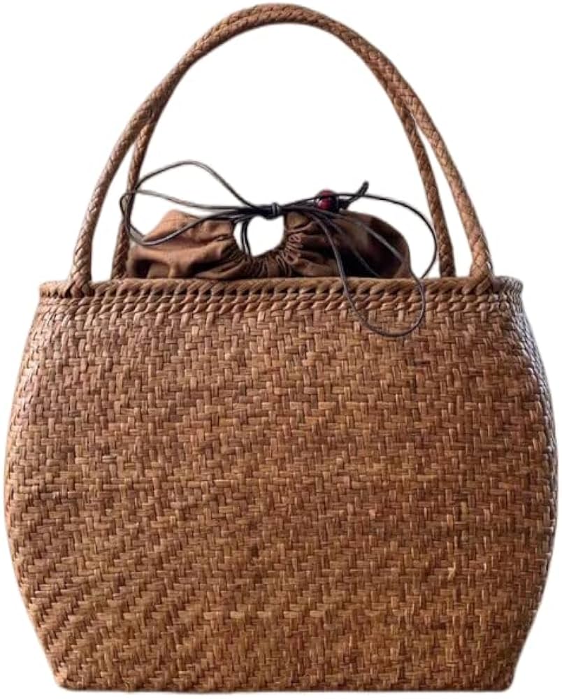 Amazon.co.jp: 山葡萄 手作り 山葡萄かごバッグ 籠バッグ 網代編み、細