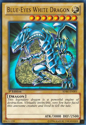 Amazon.co.jp: Yu-Gi-Oh! - Blue-Eyes White Dragon (SDBE-EN001