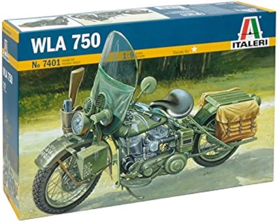 Amazon.com: Italeri Harley Davidson WLA 750 WWII Military