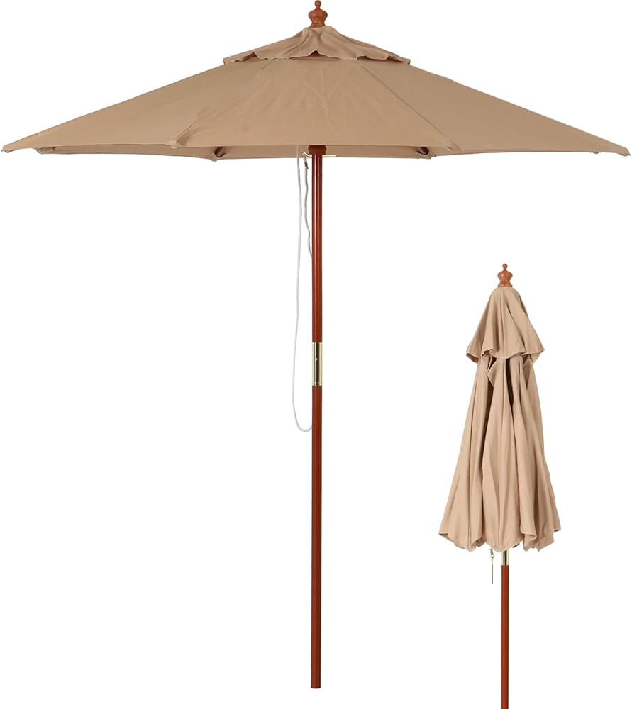 Amazon.co.jp: 不二貿易 パラソル ガーデン 幅 193×奥行193×高さ222