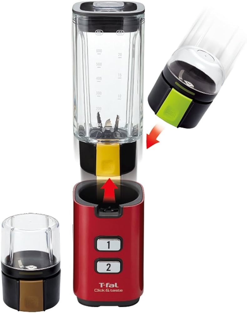 Amazon | ティファール ミキサー 「クリック&テイスト」 ルビーレッド