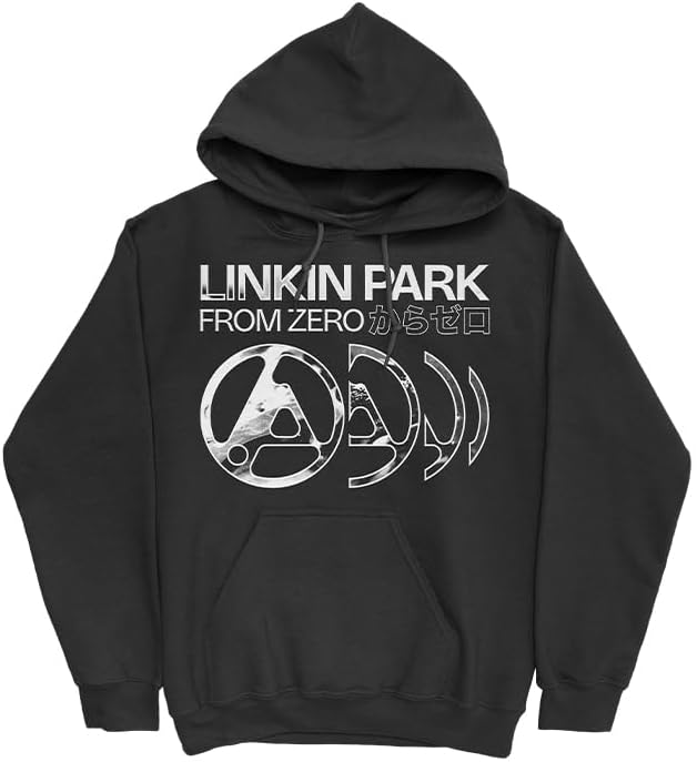 Linkin Park Unisex-Adult Zero Official Merch Slide Hoodie, Black