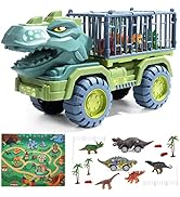 Amazon.co.jp: Cute Stone 恐竜おもちゃ 車おもちゃ トラックセット