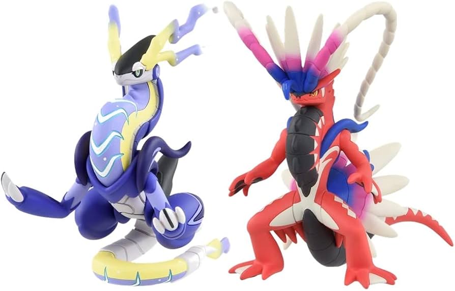 Amazon.com: Moncolle Miraidon & Koraidon Figure Set of 2 Japanese