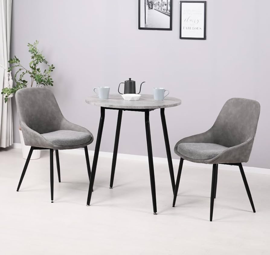 Amazon｜Mirai-Show ダイニングテーブルセット 2人用 北欧 3点セット