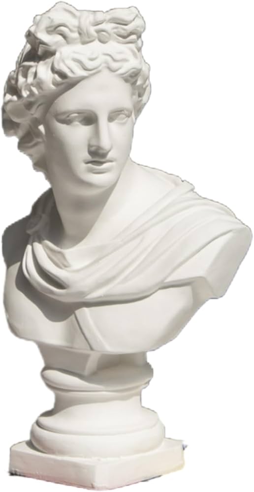 Amazon.co.jp: xiaoyuzhou 石膏像 胸像 人物像 置物 デビッド像 石膏像