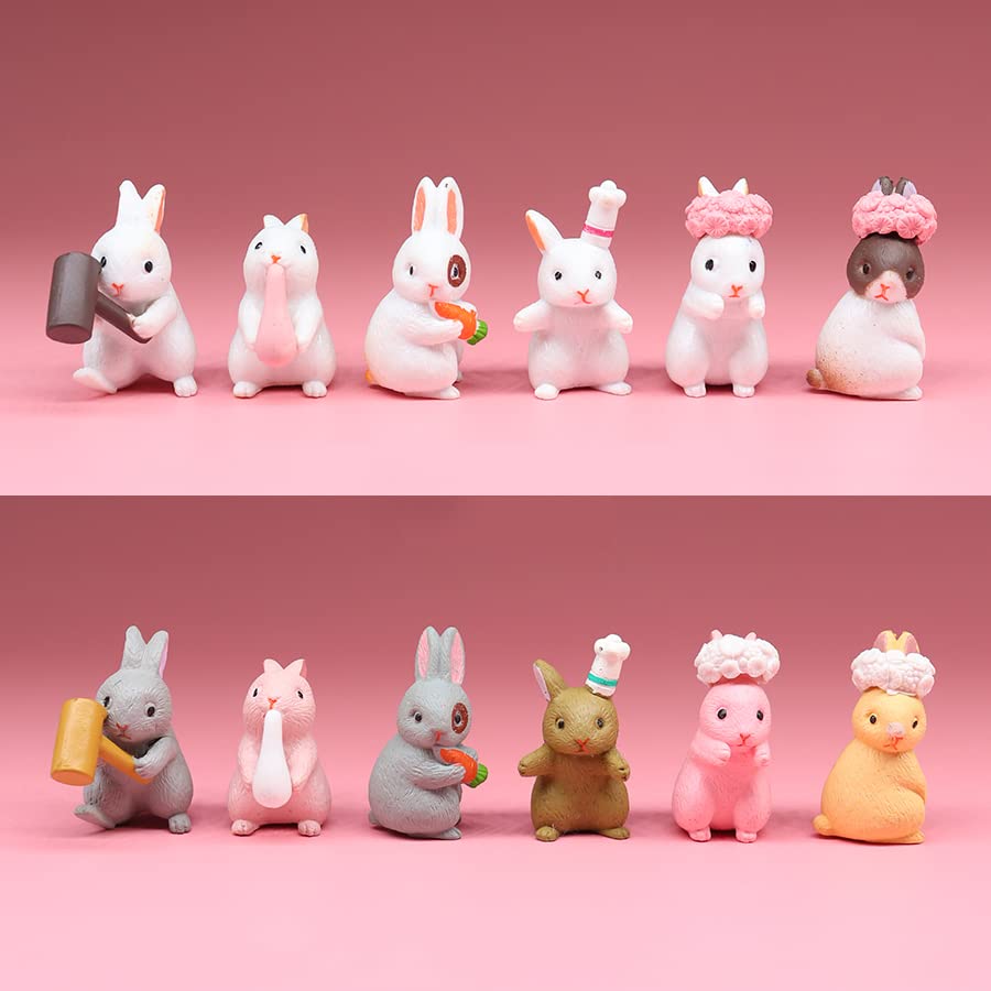 Amazon.co.jp: バニー ミニ動物フィギュア 可愛い 動物 うさぎ 激カワ