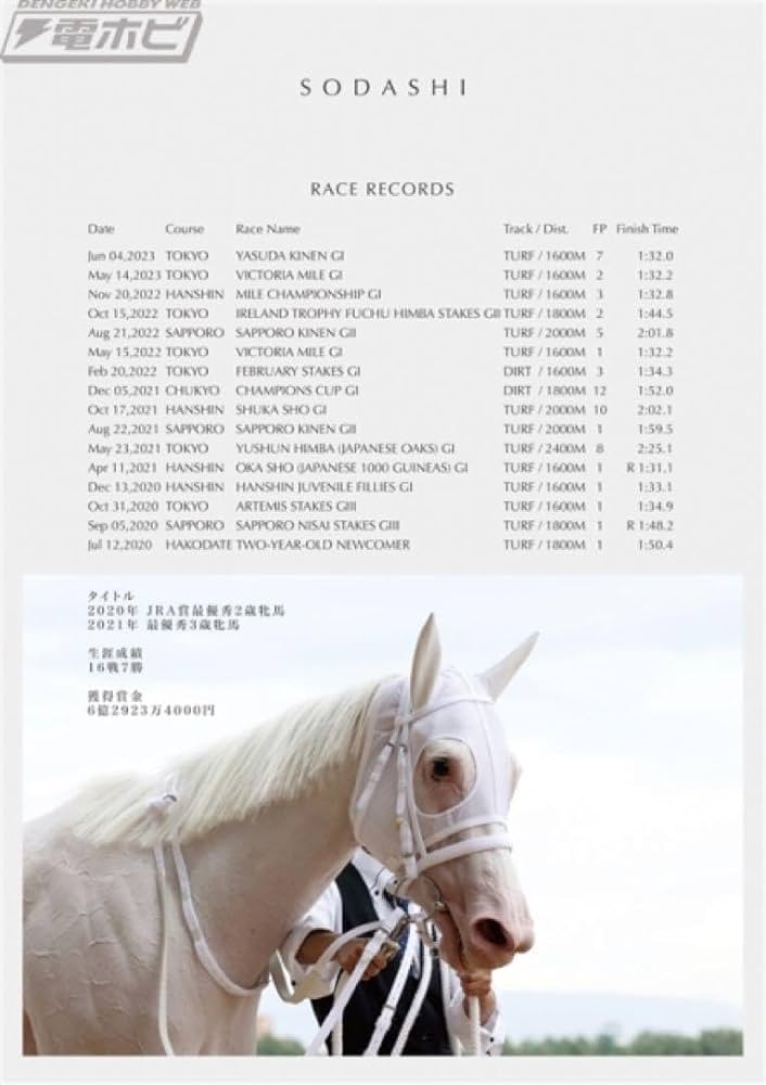 非売品】100個限定ソダシ引退記念写真入デザインパネル☆シリアル