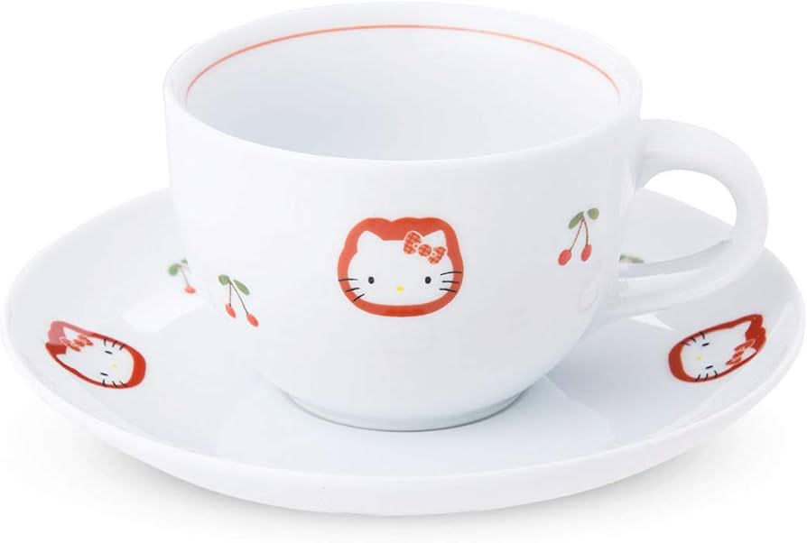 Amazon.co.jp: 有田焼 HELLO KITTY(ハローキティ) チェリー コーヒー碗