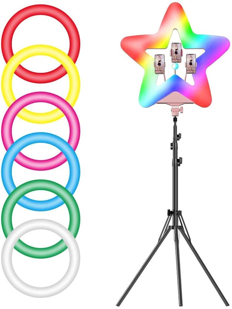 Amazon.co.jp: リングライト 星型 自撮り Tiktok レコーディングビデオ