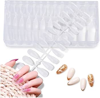 Amazon | 504枚入 ネイルチップ クリア サイズ別 柔らかい 損傷にくい