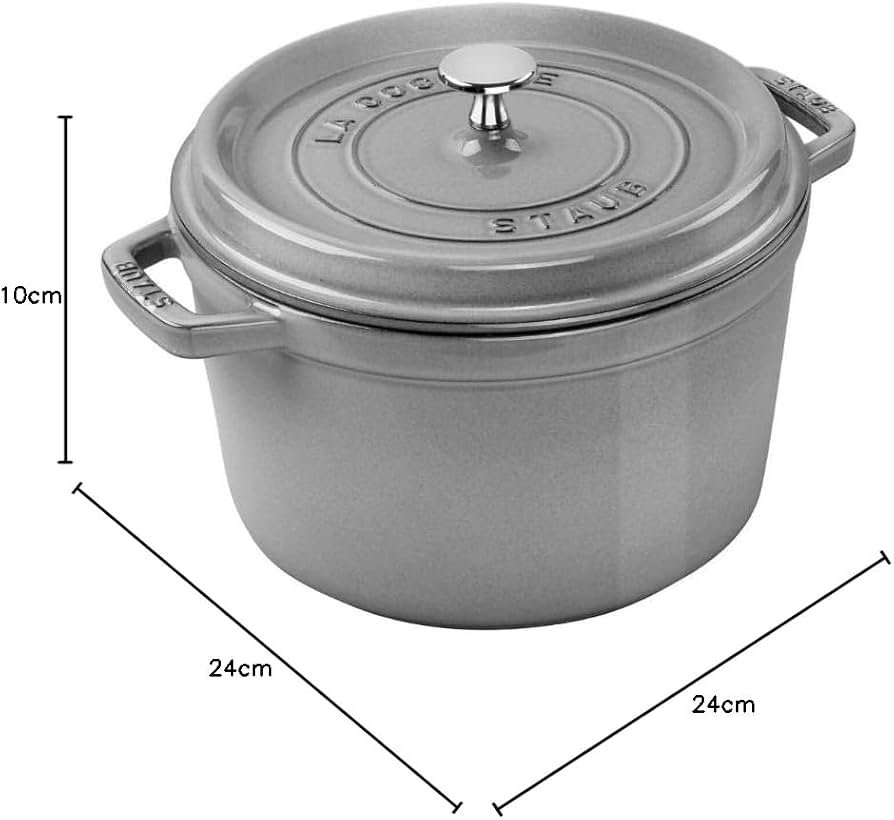 Amazon.co.jp: Staub ストウブ 「グランドココット グレー 24? 4.65L