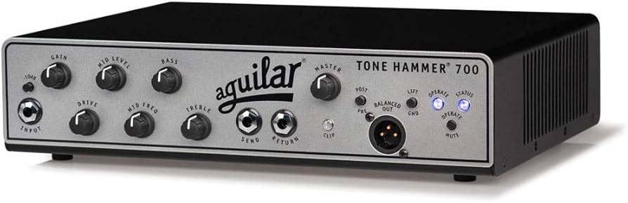 Amazon.co.jp: AGUILAR Tone Hammer 700 ベースアンプヘッド : 楽器