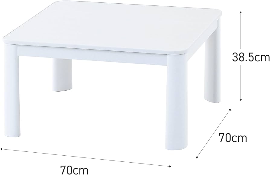 Amazon | [山善] カジュアル こたつ テーブル 幅70×70cm 正方形 専用