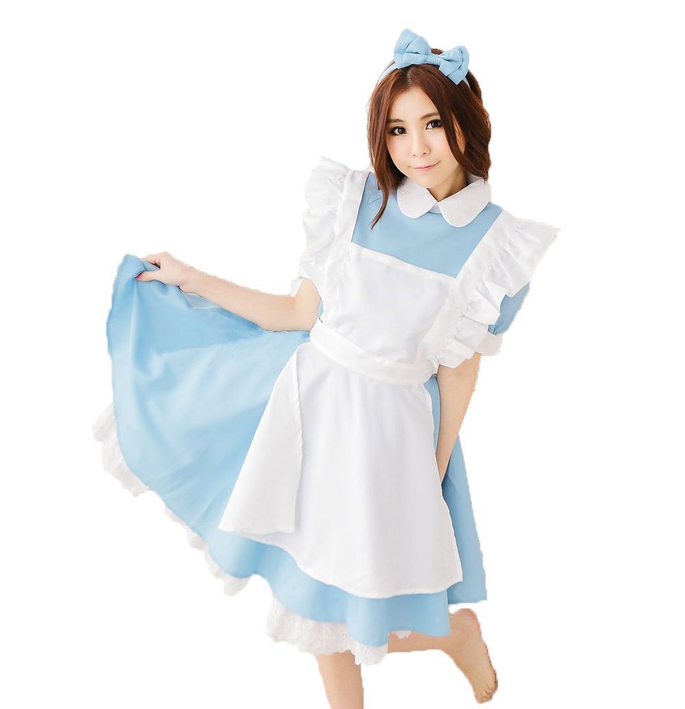 Amazon.co.jp: ふしぎの国のアリス アリス風メイド服セット