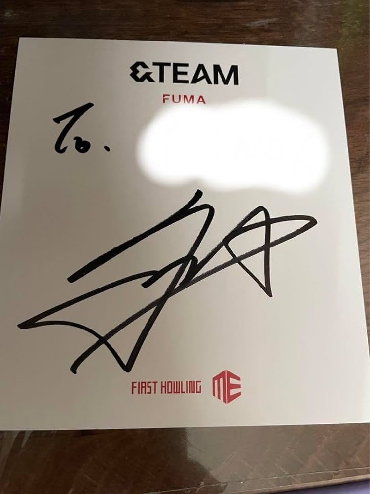 Amazon.co.jp: &team フウマ fuma サイン 直筆サイン : スポーツ