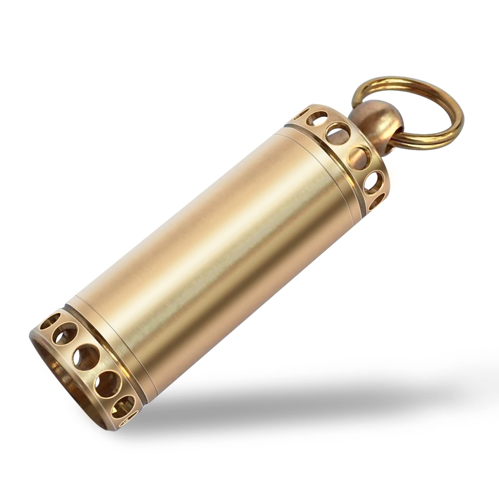 Amazon.com: FULLGUEEN Pill Holder Keychain Container,Portable Mini