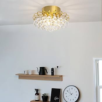 Amazon.co.jp : Chende シーリングライト クリスタル 4灯 G9