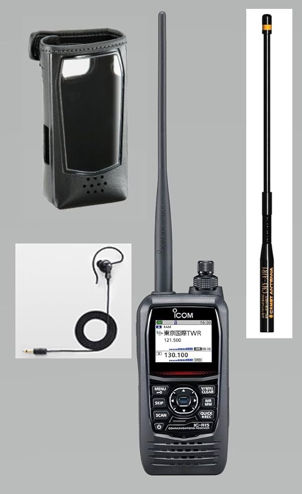 Amazon | IC-R15 広帯域ハンディ受信機 エアーバンドアンテナ（22cm