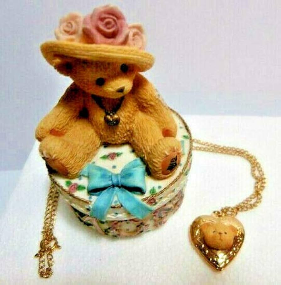 Amazon.com: Cherished Teddies Mom Covered Box With Necklace 306614