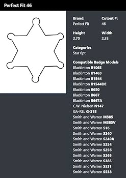 Amazon | パーフェクトフィット バッジホルダー 6ポイントスター NY郡