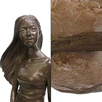 Amazon.co.jp: 大道寺光弘『緑かほる風』ブロンズ像 銅像 彫像 彫刻