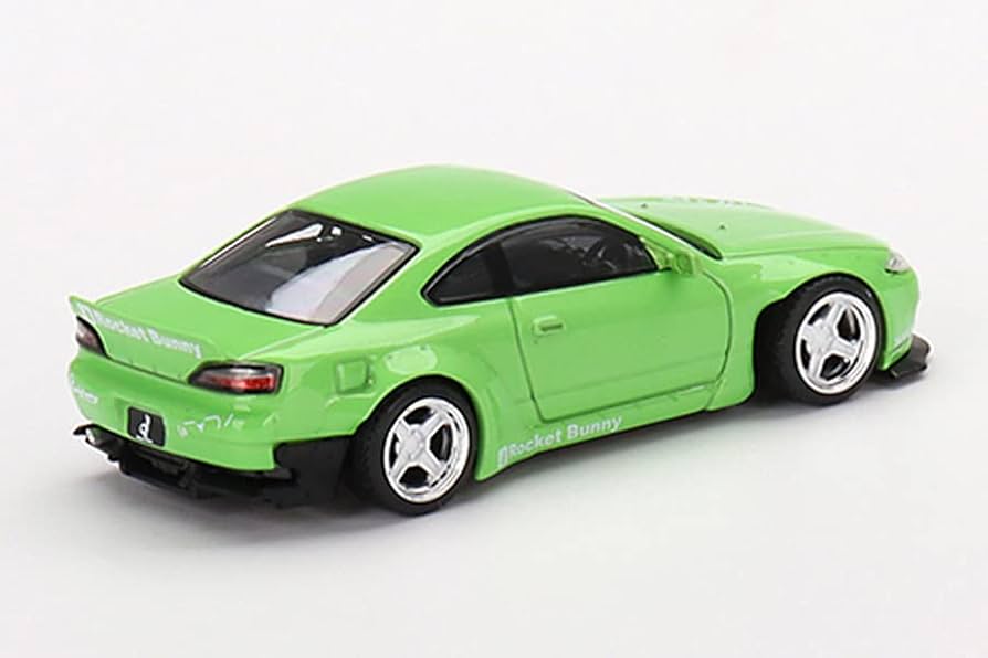 Amazon | MINI GT 1/64 Pandem ニッサン シルビア (S15) グリーン (右