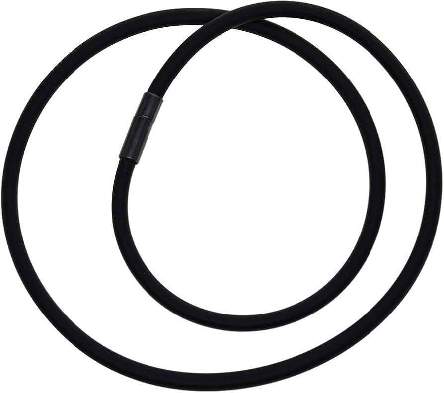 Amazon.co.jp: Hellery 紐 ネックレス チョーカー シリコン 4mm コード