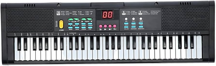 Amazon | 電子ピアノ 61鍵盤 キーボード 軽量スリム 初心者向け 充電式