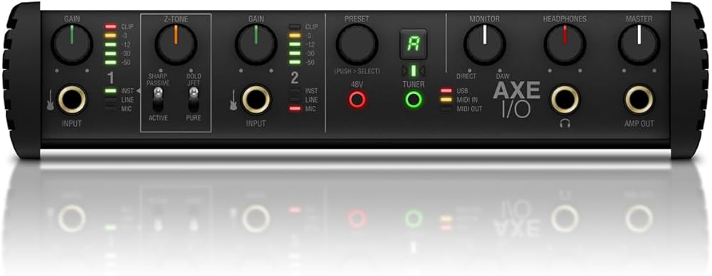 IK Multimedia AXE I/O + AmpliTube 5 MAX + TONEX MAX Bundle, Black