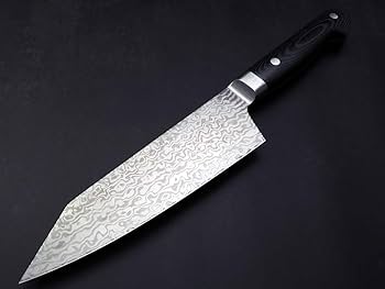 Amazon | 堺孝行 コアレスダマスカス 剣型三徳（切付三徳）160mm