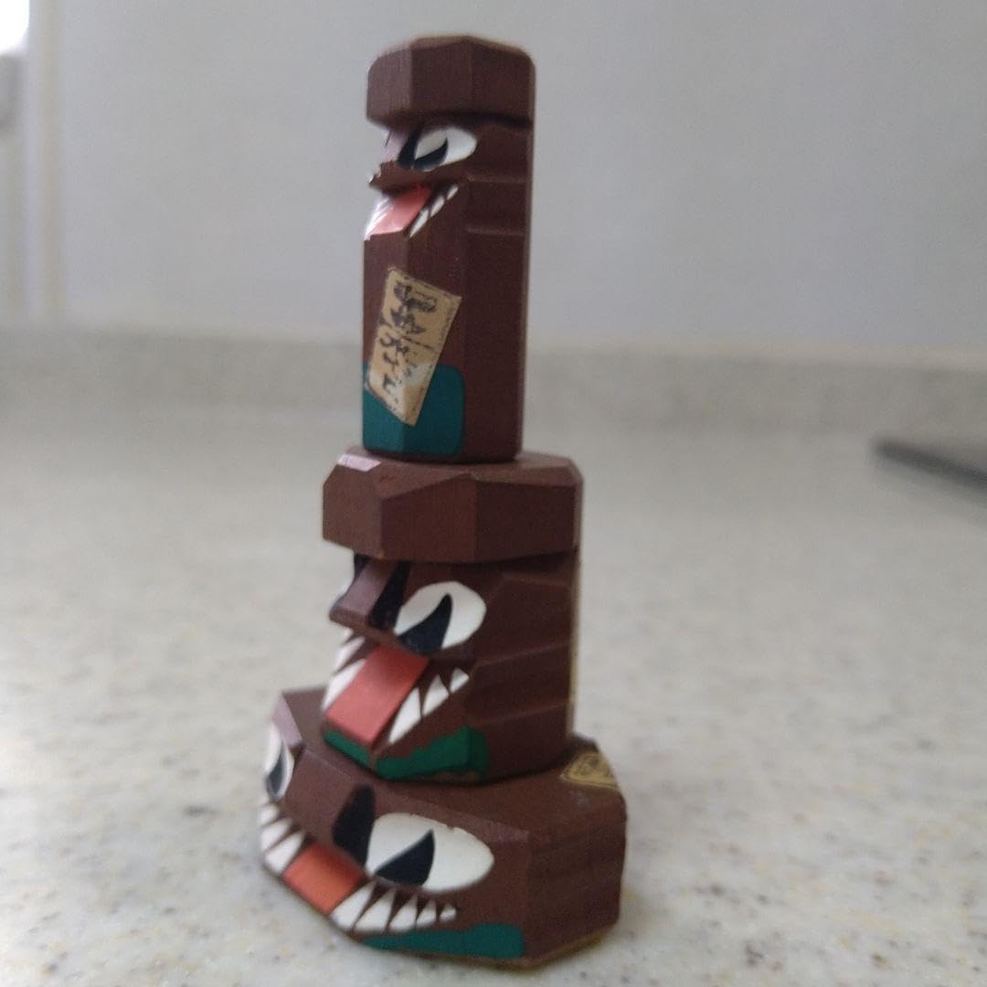 Amazon.co.jp: 木でこ 魔除けの神 大分県 別府 郷土民芸 大友人形 木仙