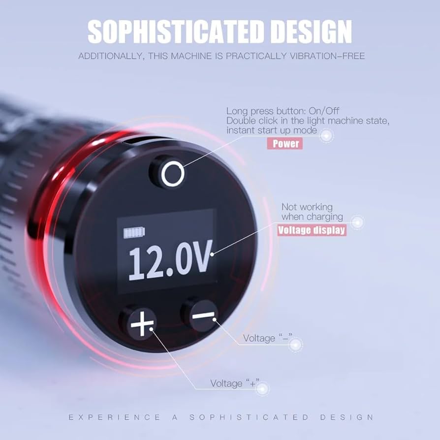 Amazon | 【MAST】ワイヤレス ペン型タトゥーマシーン ブラック