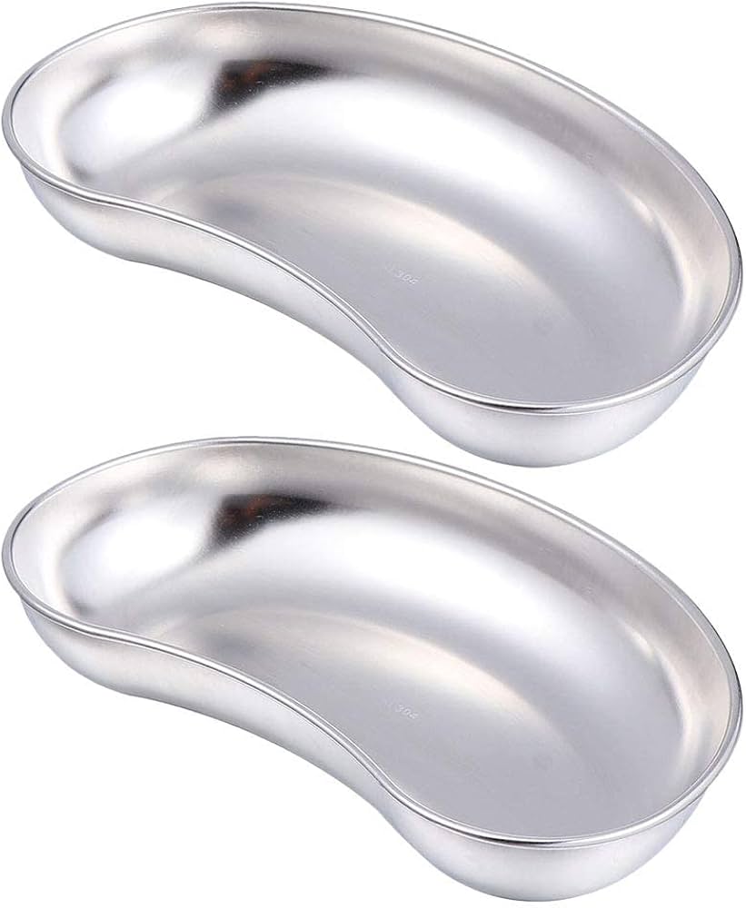 Amazon｜2個のステンレス鋼トレー歯科用器具手術用トレー嘔吐盆地