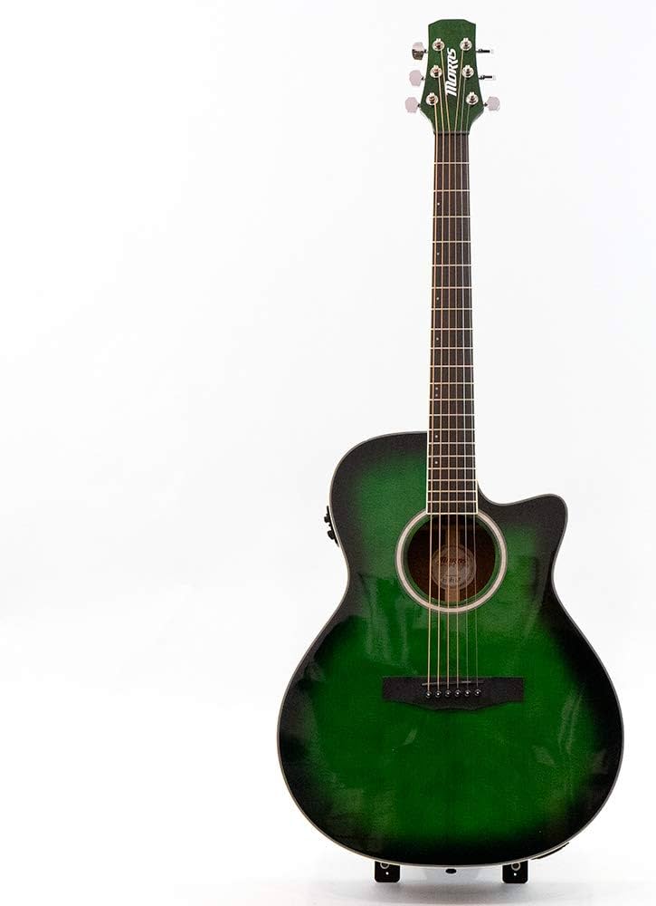 Amazon | MORRIS R-011 FBU (ファインブルー) エレアコギター ソフト