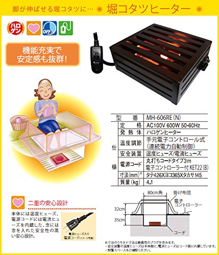 Amazon | メトロ電気工業 堀こたつヒーター 手元温度コントロール式