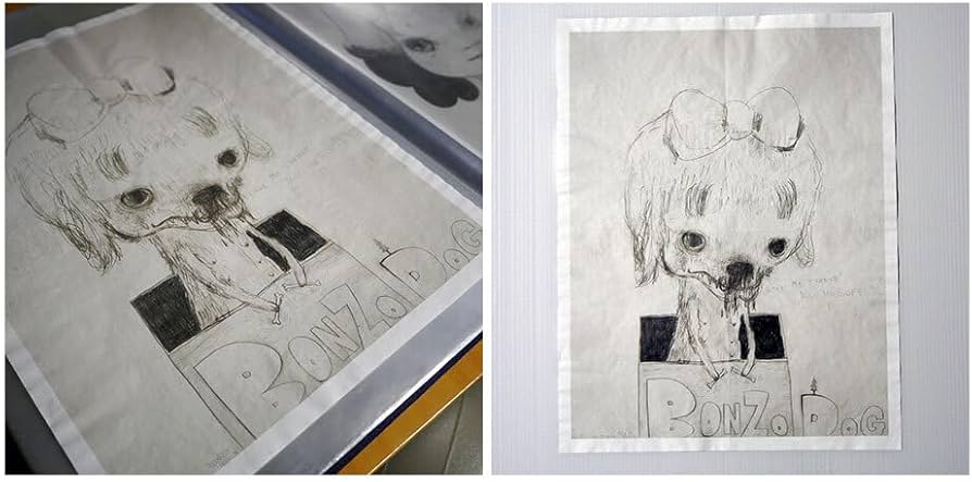 Amazon.co.jp: 奈良美智 ドローイング 2点 Untitled : おもちゃ