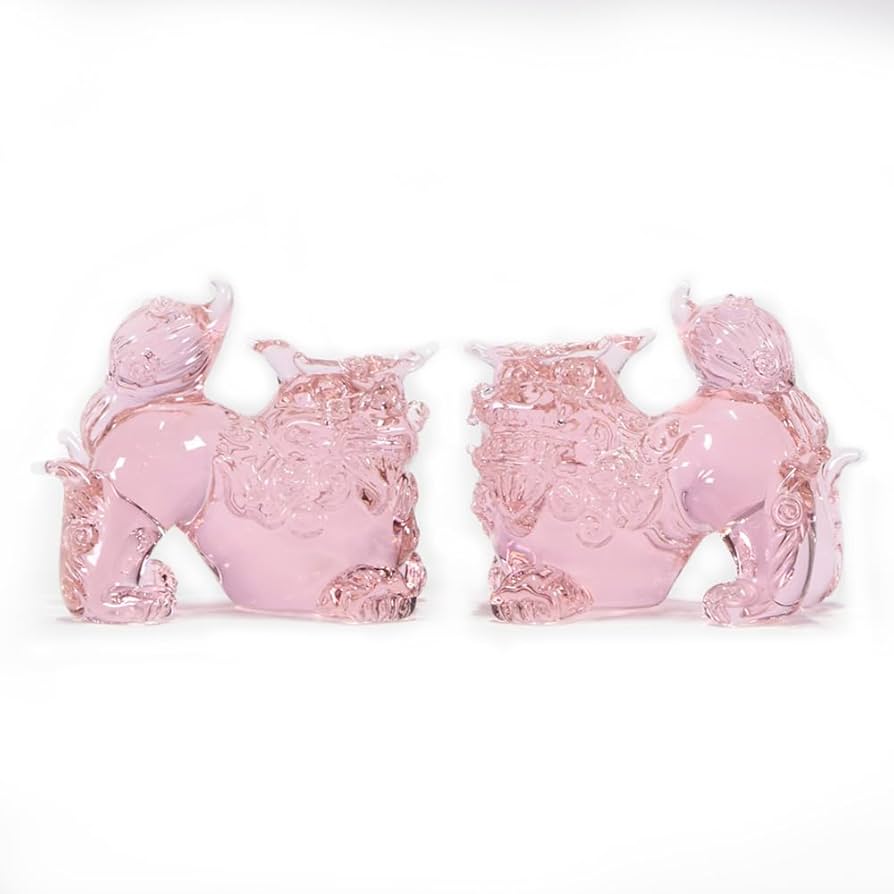 Amazon.co.jp: 沖縄土産 シーサー 置物 ミニ 玄関 ペア ガラスシーサー