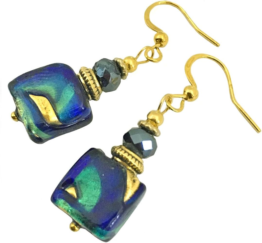 Amazon | ベネチアングラスピアス イタリア製ムラーノガラス