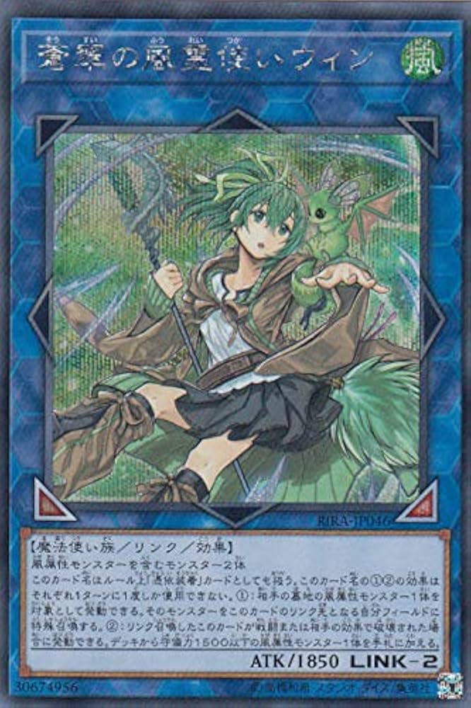 Amazon.co.jp: 遊戯王 RIRA-JP046 蒼翠の風霊使いウィン (日本語版