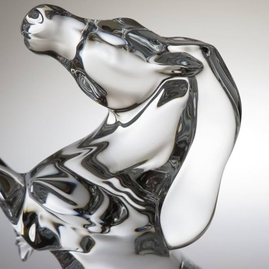 Amazon | バカラ フィギュリン いななく馬 置物 馬 オーナメント