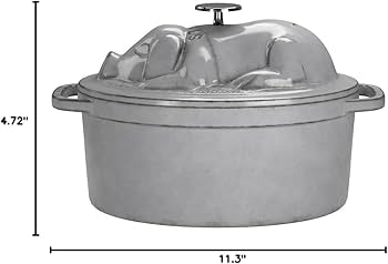 Amazon.com: Staub Piggy Cocotte, Graphite Grey, 17 cm: Home & Kitchen
