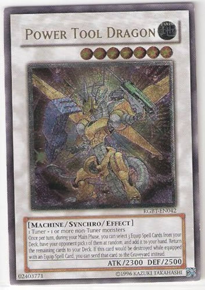 Amazon.com: Yu-Gi-Oh! - Power Tool Dragon (RGBT-EN042) - Raging