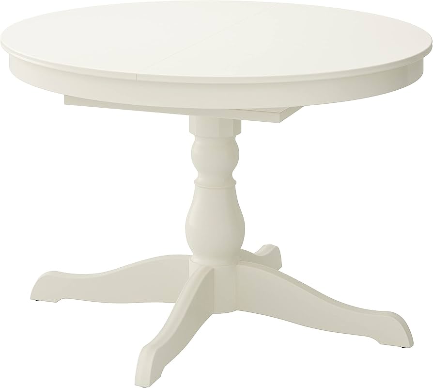 Amazon｜IKEA INGATORP 伸縮テーブル 110/155cm ホワイト｜ダイニング