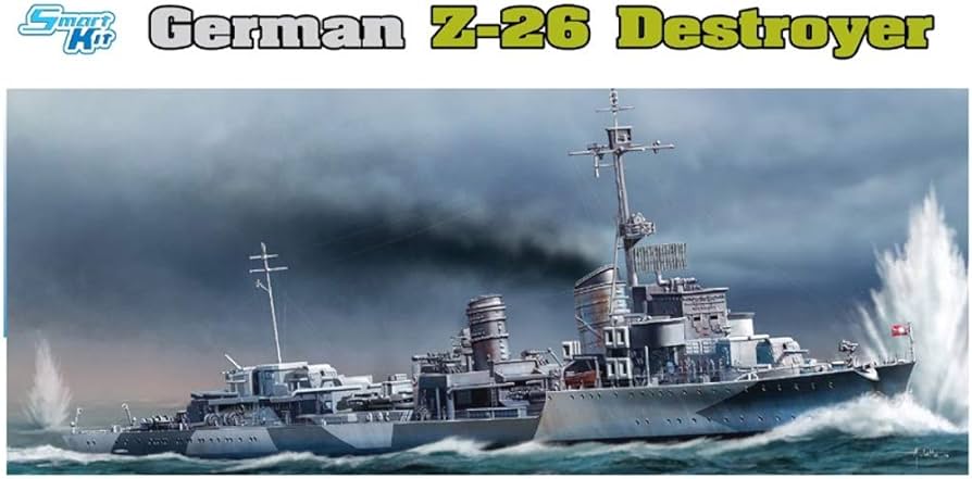 Amazon | プラッツ 1/350 第二次世界大戦 ドイツ海軍 駆逐艦 Z-26