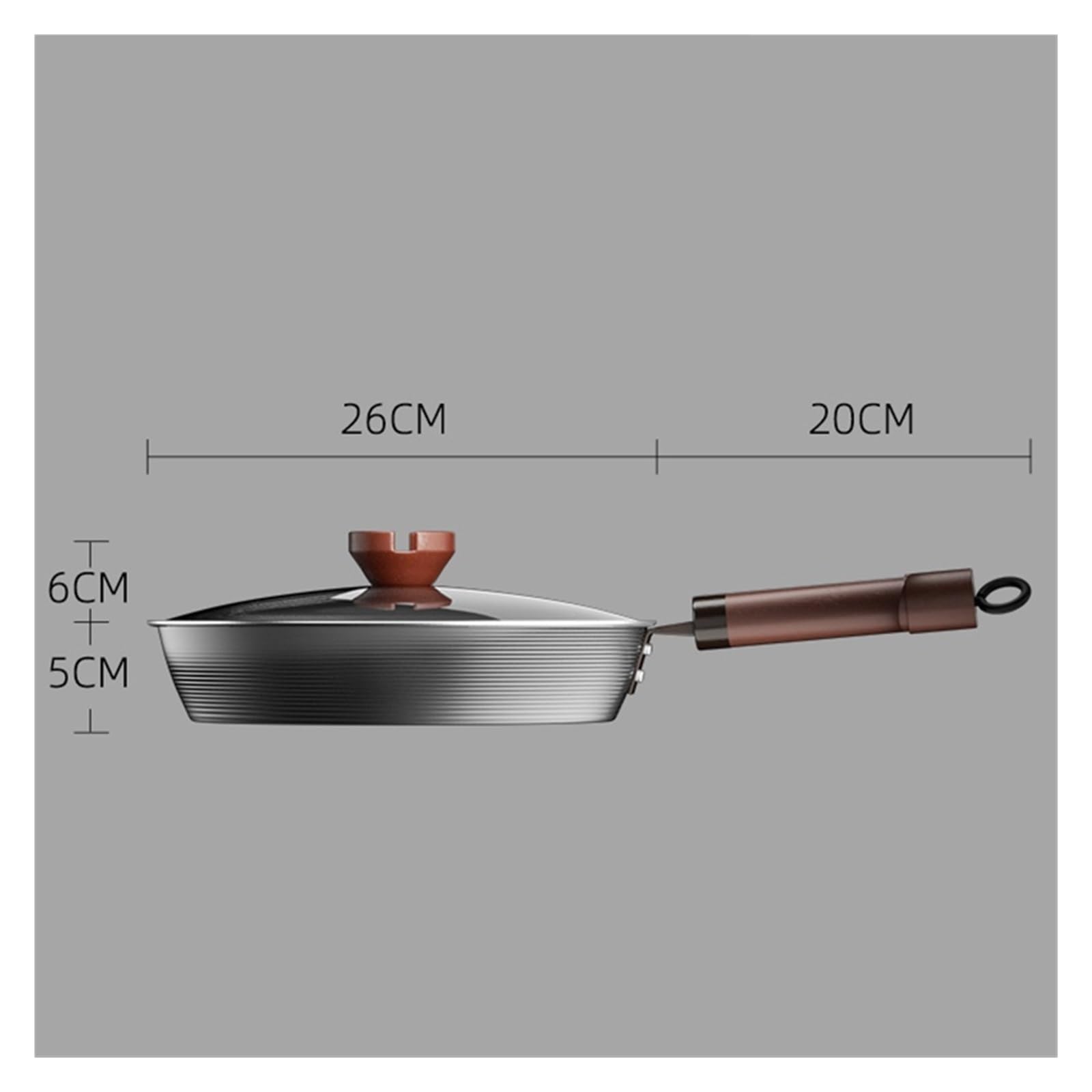 Amazon | フライパン 26cm ノンスティック鋳鉄フライパンスタイル 非