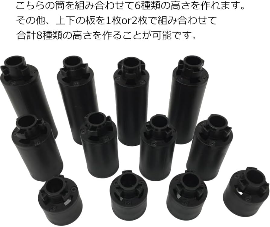 Amazon | アシストスツール 足台 黒【調整範囲が広い】23-ASS BK 20cm